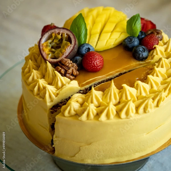 Obraz Vegan gluten-free cake