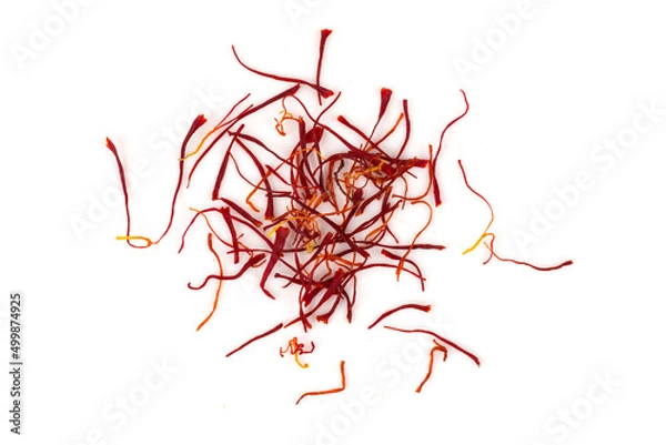 Obraz Dried saffron spice isolated