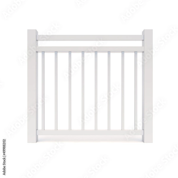 Obraz White metal design railing
