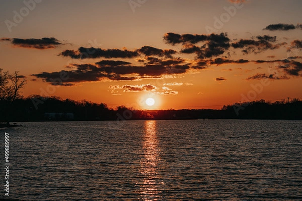 Fototapeta gulden sunset