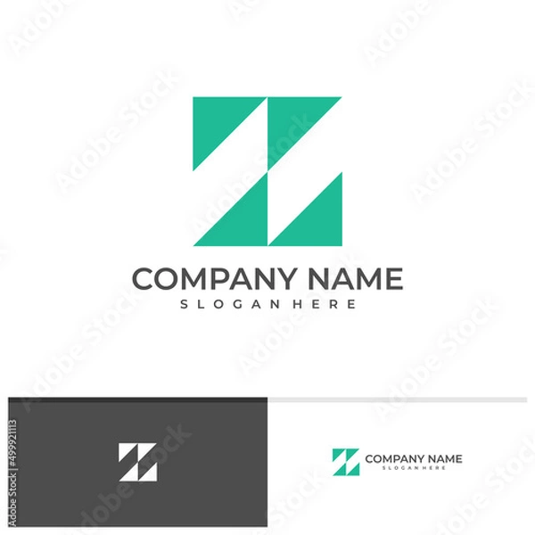 Fototapeta Initial T Z logo design vector template, Creative T Z logo design concepts