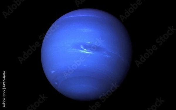Fototapeta Planet Neptune with a big spot on his atmosphere. Elements of this image were furnished by NASA.