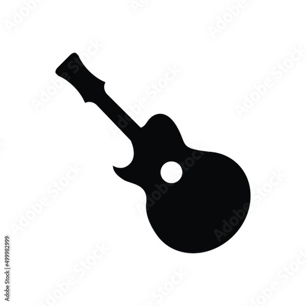 Obraz guiter icon silhouette vector