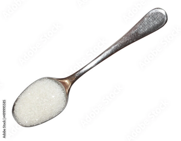 Obraz White sugar on a spoon