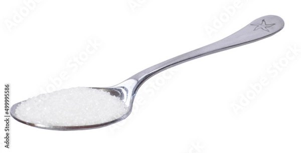 Obraz White sugar on a spoon