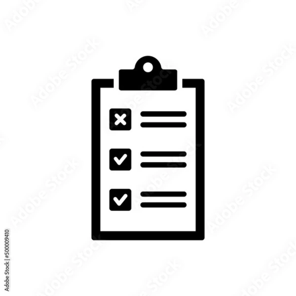 Fototapeta checklist new icon vector document