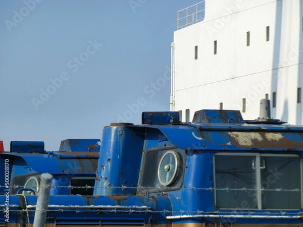 Fototapeta train on the railway	
