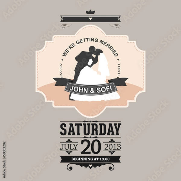 Obraz Wedding invitation