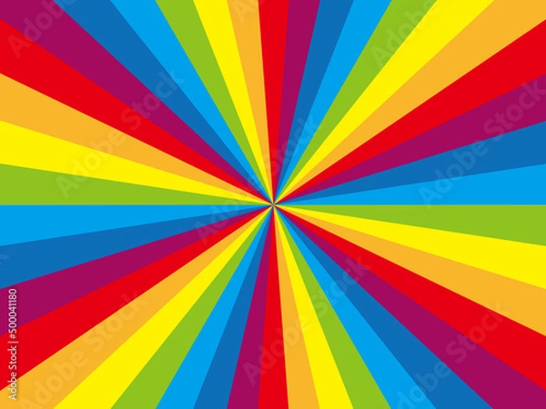 Obraz 虹の集中線ひねり