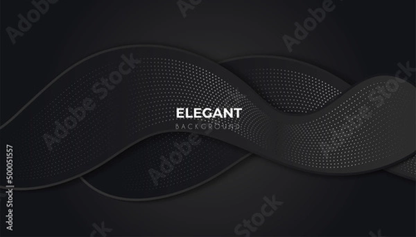 Fototapeta abstract geometric shapes with black background