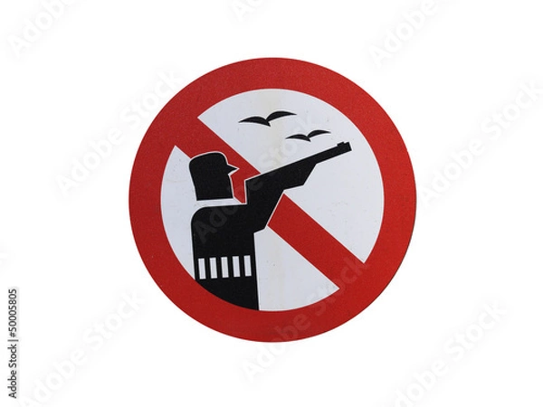 Obraz divieto caccia