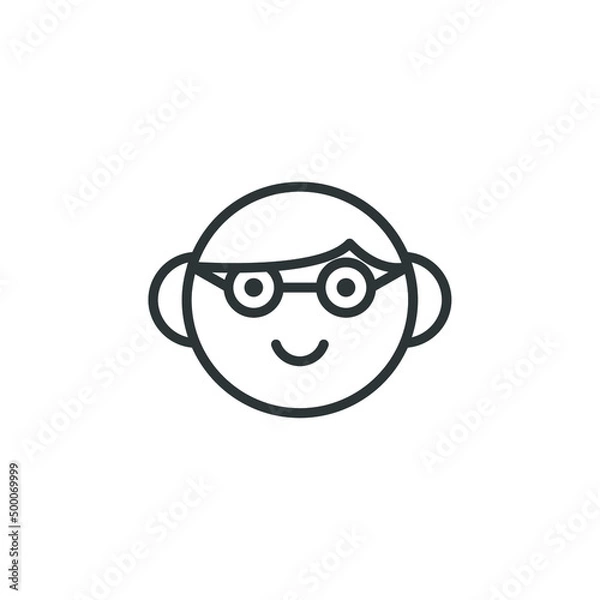 Fototapeta Vector sign of the Age symbol is isolated on a white background. Age icon color editable.