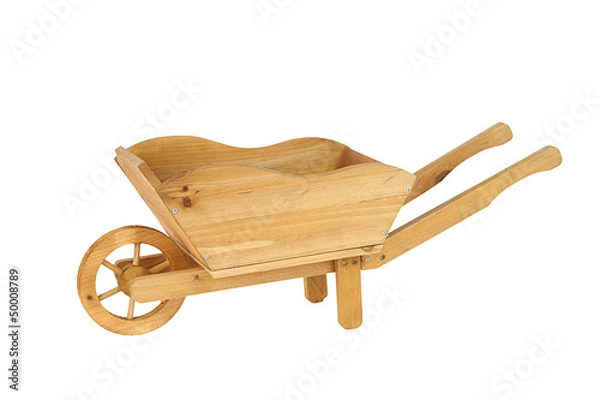 Obraz Holz Schubkarre