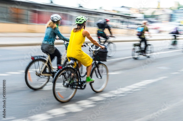 Fototapeta Commuters bicycles