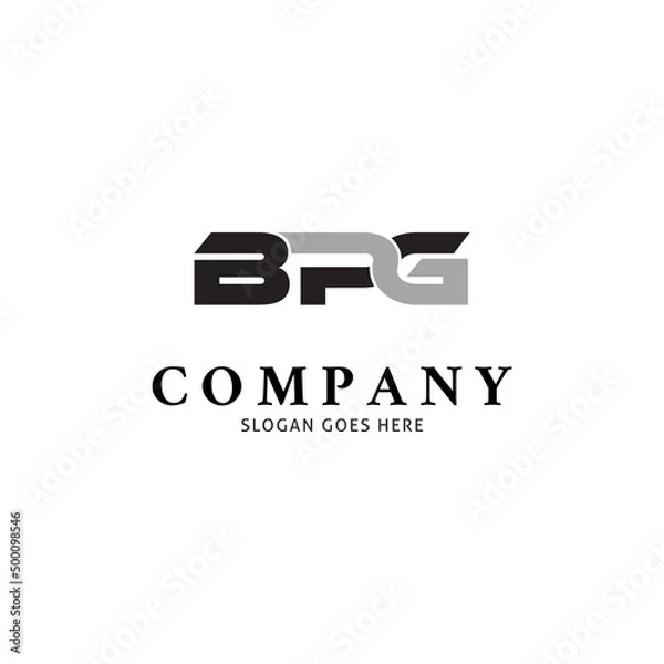 Obraz Initial Letter BPG Icon Vector Logo Template Illustration Design