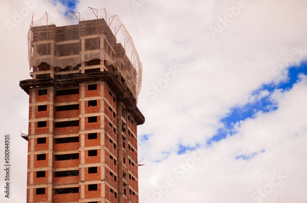 Obraz A construção de edifícios na grande cidade