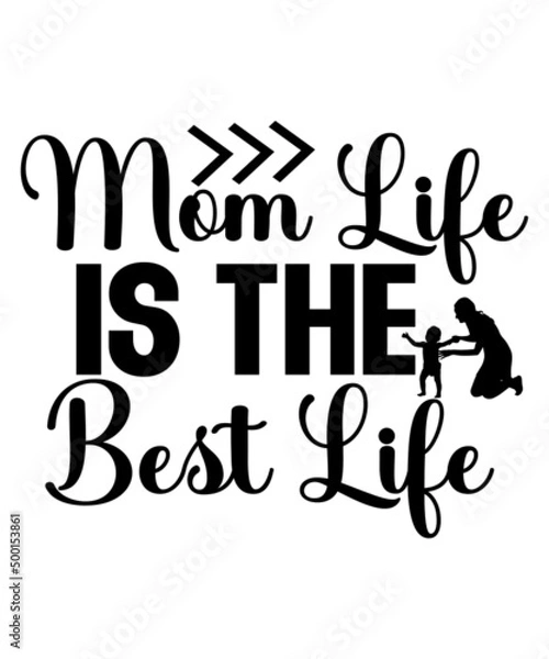 Obraz Mothers Day SVG Bundle, Mom Svg, Mother's Day Svg, Mom Life Svg, Mama Svg, Mum Svg, Mommy and Me svg, Silhouette, Cut Files for CricutMother's Day SVG Bundle, Mom T Shirt Design svg, Mother's day, Mom