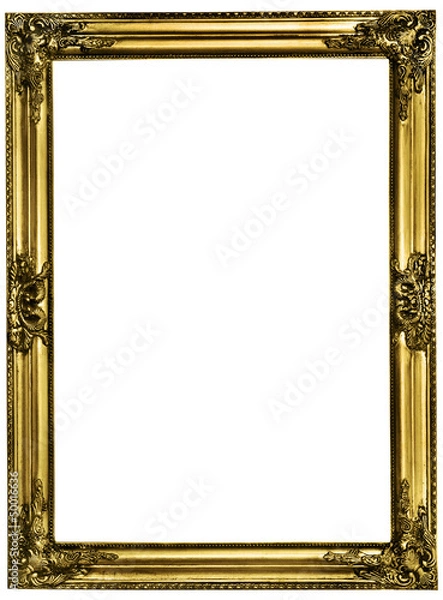Obraz golden picture frame incl. clipping path