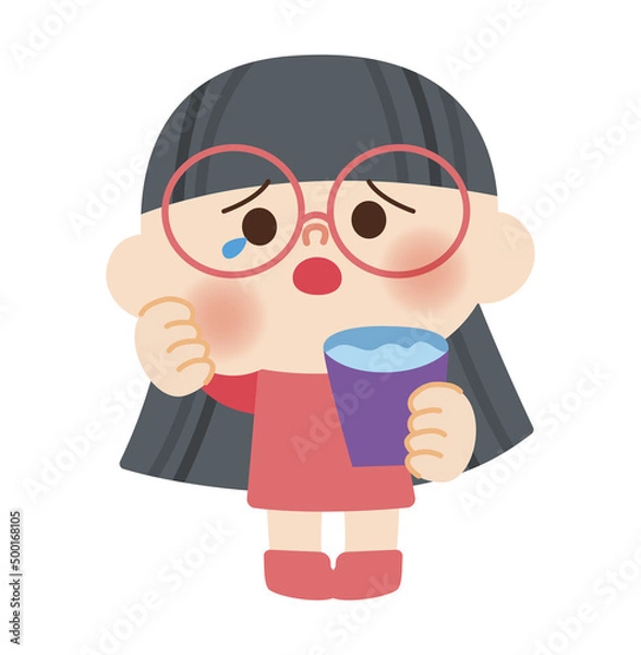 Obraz 歯が痛くて悲しいこどものイラスト