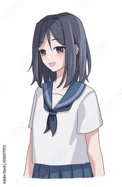 Fototapeta 制服を着た女の子　笑顔
