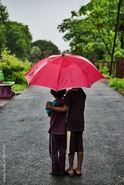 Obraz walking in the rain