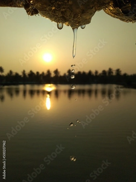 Obraz sunset over the river