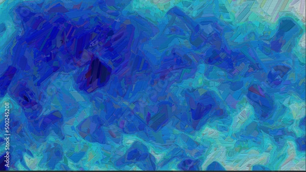 Fototapeta Abstract background art. 2d illustration image. Expressive handmade oil paint. Brush Strokes on canvas, Etc. Modern digital art. Multi-color backdrop. Contemporary. Expression. Popular style