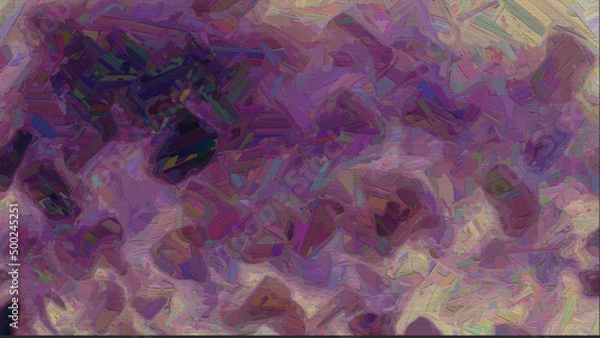 Fototapeta Abstract background art. 2d illustration image. Expressive handmade oil paint. Brush Strokes on canvas, Etc. Modern digital art. Multi-color backdrop. Contemporary. Expression. Popular style
