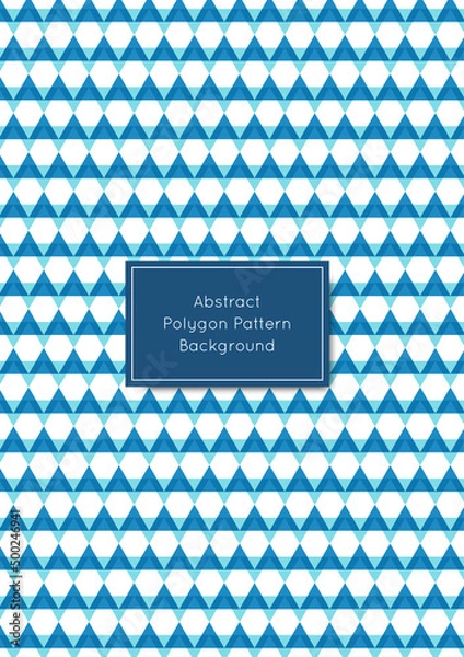 Obraz Abstract polygon pattern background, combining many triangle shapes with transparent style, and title