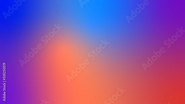 Fototapeta Abstract Modern Digital Blurred Dynamic Blue Red Soft Color Gradient