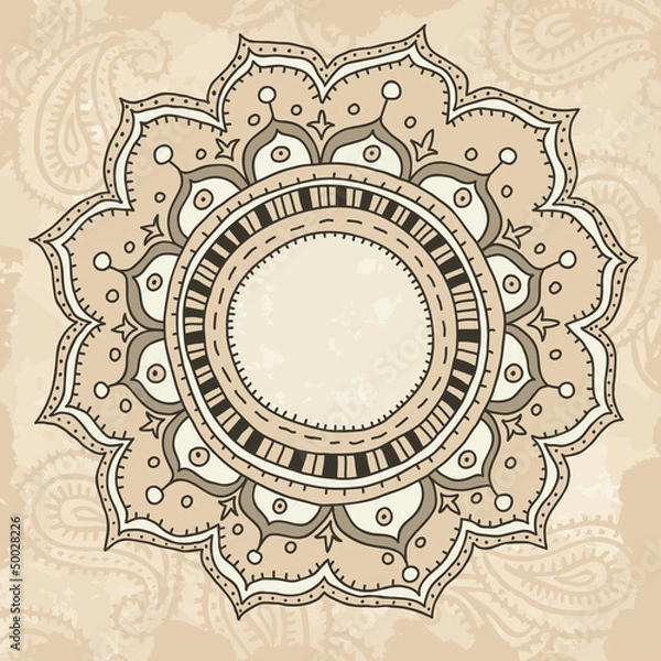 Obraz Mandala on vintage background