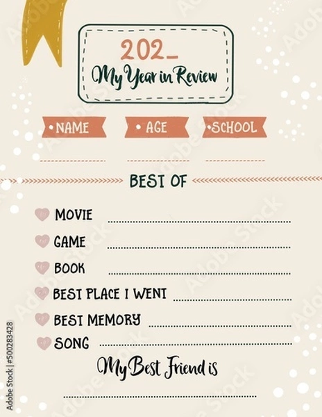 Obraz Year review Mini Card 