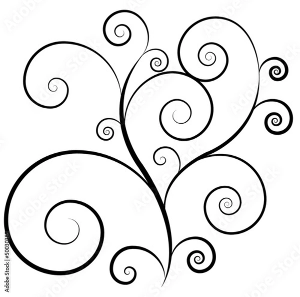 Obraz abstract floral background