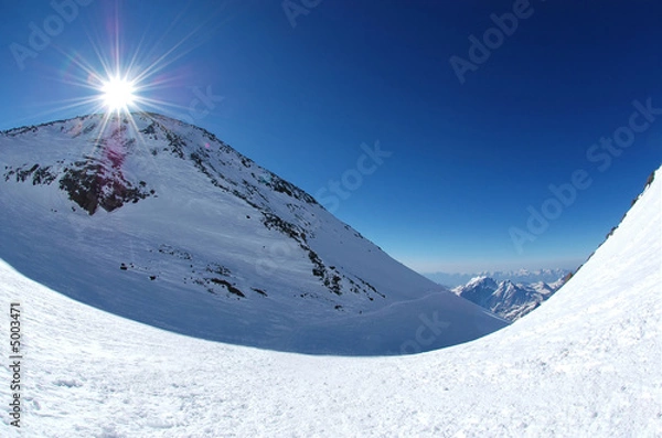 Obraz Sunrise over the mountains.