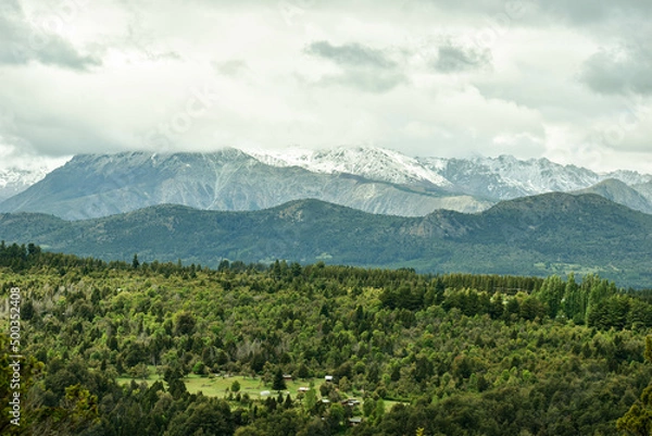 Obraz Casas en la montaña