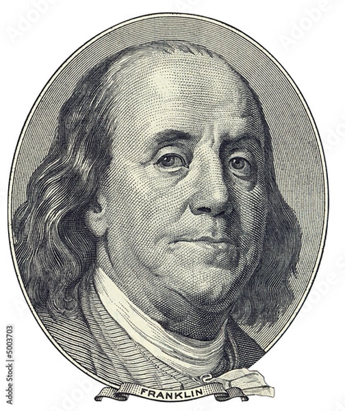 Obraz Portret Benjamina Franklina