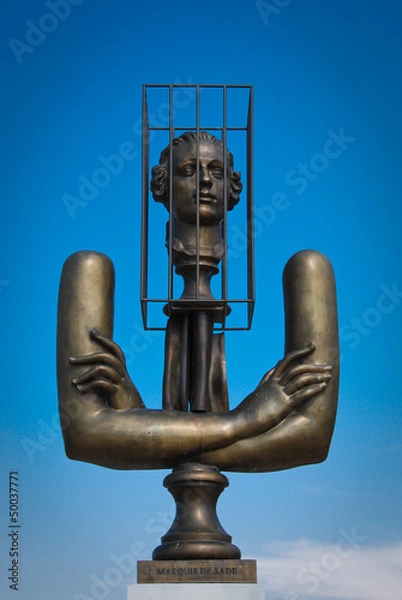Obraz Marquis de Sade statue