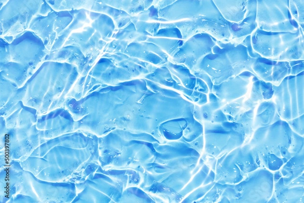 Fototapeta 水 ジェル 波 ブルー テクスチャ 背景