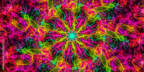 Obraz abstract colorful background with bubbles