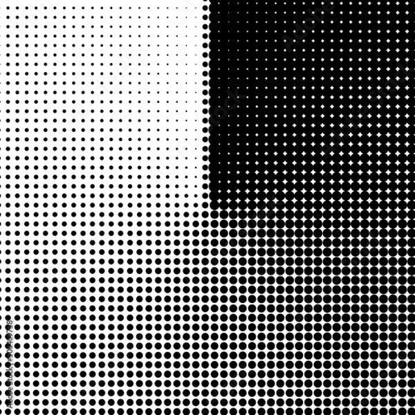 Fototapeta Halftone Background Patterns for Graphic Designers to use as Wallpaper, Package Design, Label Design, Poster Design or Scrapbooking