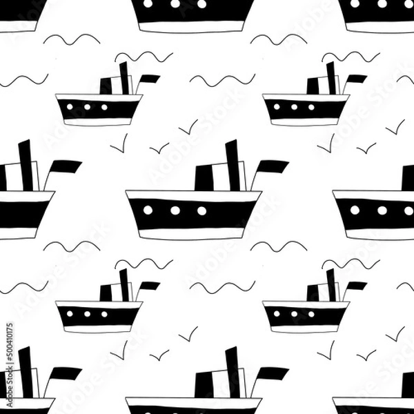 Fototapeta Pattern  of ships