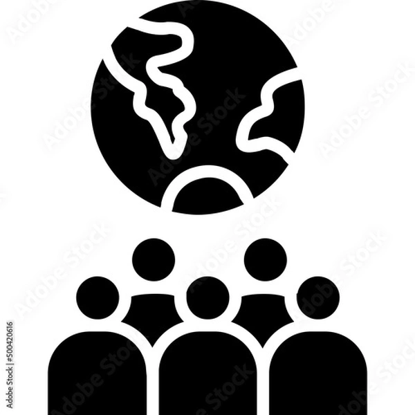 Obraz Over population Icon