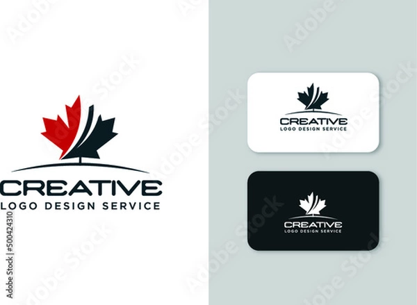 Obraz Maple leaf logo