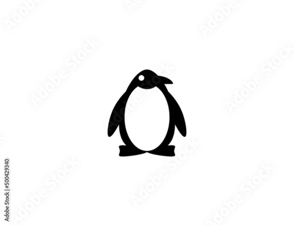 Obraz Penguin vector icon. Isolated Penguin flat illustration