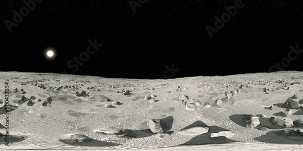 Fototapeta Moon Surface HDRI Environment Map