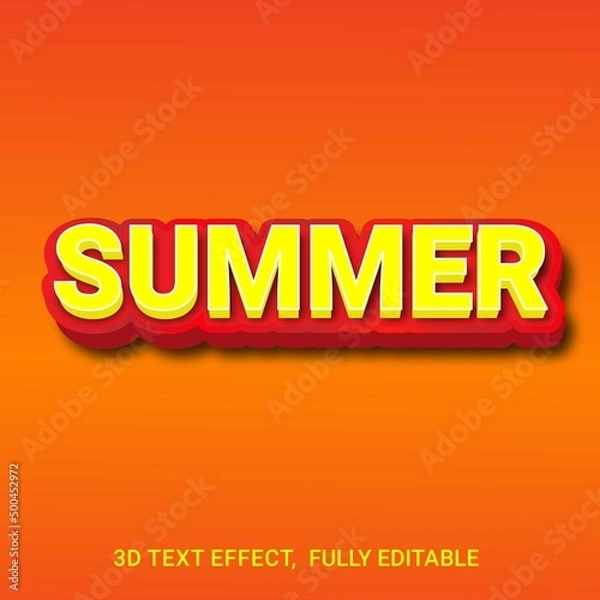 Fototapeta Summer Sale 3d Text Effect Template