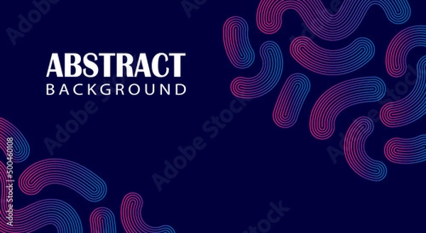 Obraz Abstract vector background with gradient line pattern.