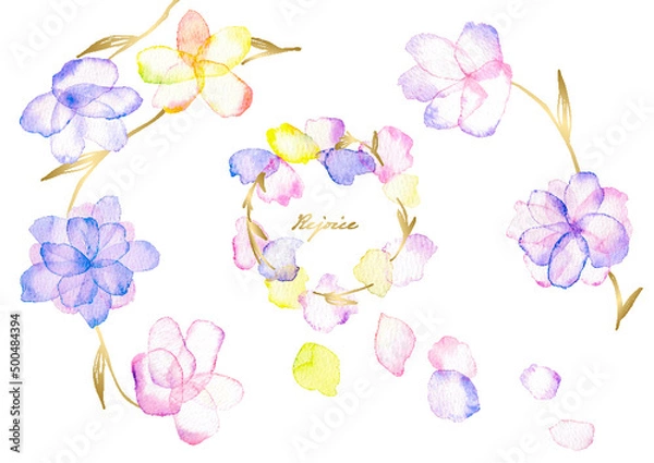 Obraz watercolor flowers