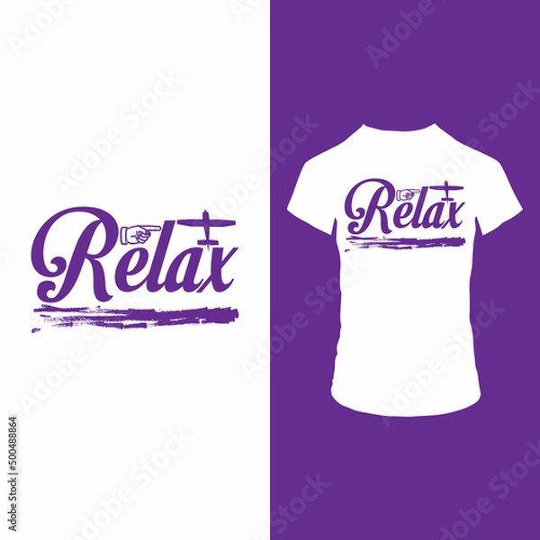 Fototapeta Relax t shirt design Modern t shirt design template