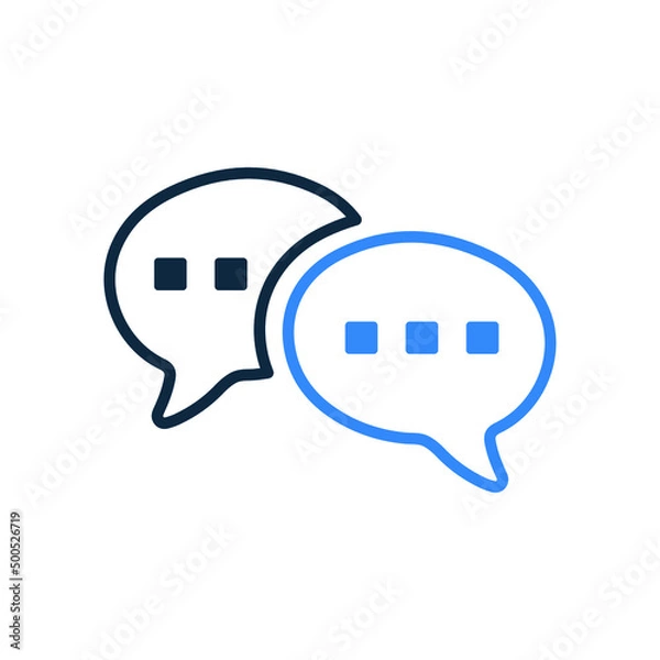 Fototapeta Feedback, bubble, conversation icon. Simple vector sketch.